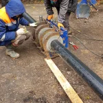 Проект Монтаж водопровода 160мм под сварку | Мини слайд 0