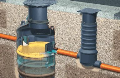 Установка жироуловителя подземного-2